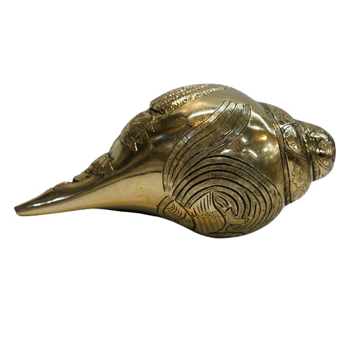 Brass Vishnu Lakshmi Shankh (Conch) 1137g