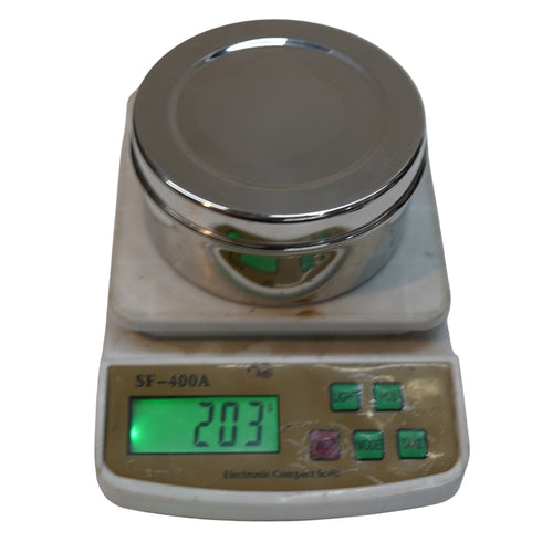 Stainless Steel Round Box 203g Set of 1