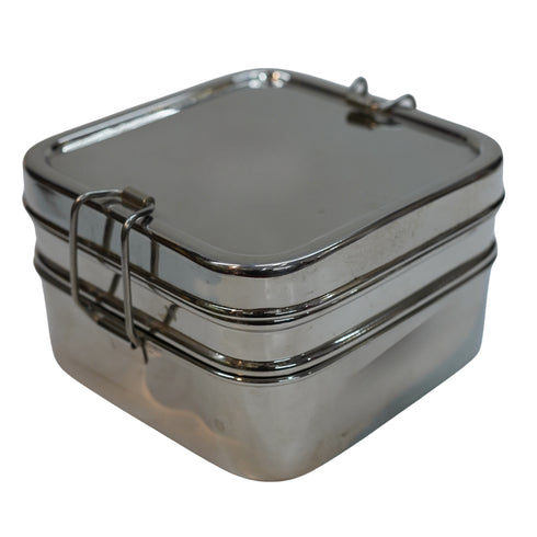 Stainless Steel Squre Box 403g Set of 1