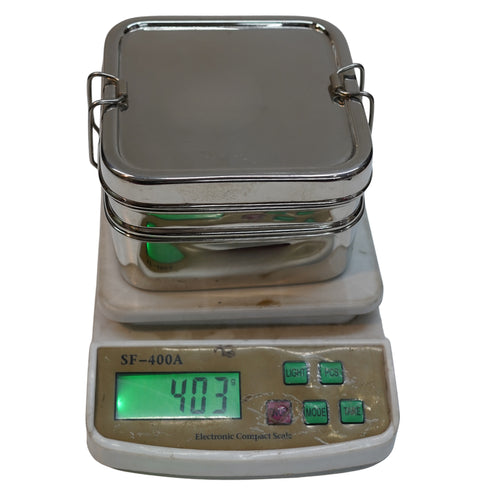 Stainless Steel Squre Box 403g Set of 1