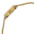 Titan Quartz Analog Champagne Round Dial Golden Stainless Steel Strap Watch For Women