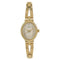 Titan Quartz Analog Champagne Dial Golden Stainless Steel