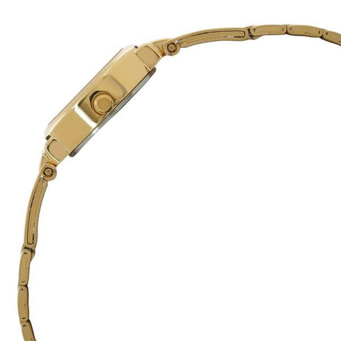 Titan Quartz Analog Champagne Dial Golden Stainless Steel