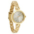 Titan Quartz Analog Champagne Dial Golden Stainless Steel Strap Watch