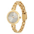 Titan Quartz Analog Champagne Dial Golden Stainless Steel Strap Watch