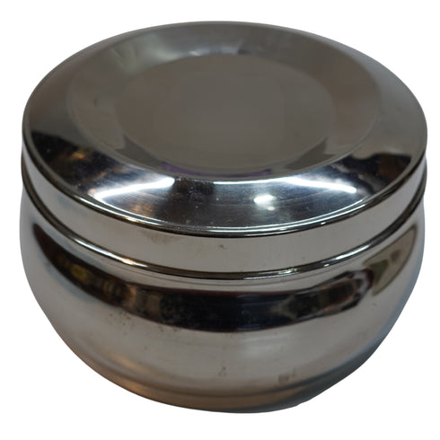 Steel Round Kitchen Container 472g Set of 1