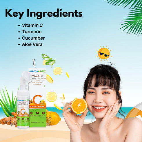 Mamaearth Vitamin C Foaming Face Wash