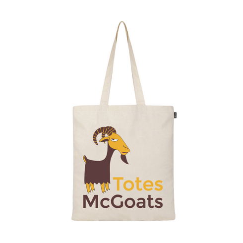 Ecoright SIMPLE TOTE BAG - MC. GOATS- NATURAL