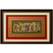 Palm Leaf Handmade Painting of Lord Krishna And Radha with Cow