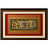 Palm Leaf Handmade Painting of Lord Krishna And Radha with Cow