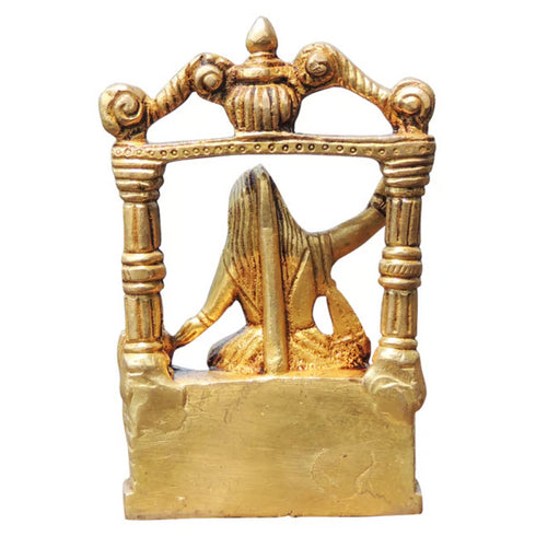 Brass Goddess Baglamukhi Idol 0.56 kg