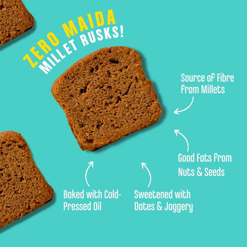 Early Foods Jowar Millet Rusk