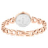Titan Lagan Brown Dial Analog Metal Strap Watch for Women