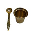 Brass Panchapatra with spoon 78g (Pack of 2)