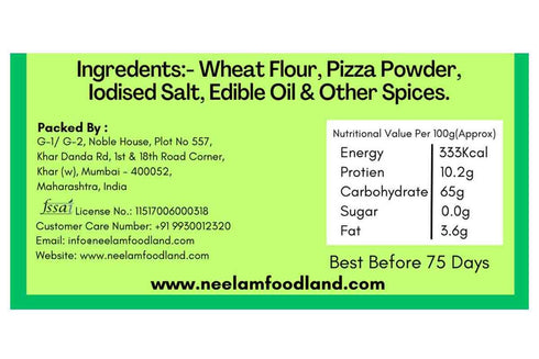 Neelam Foodland Thin Coin Pizza Khakhra