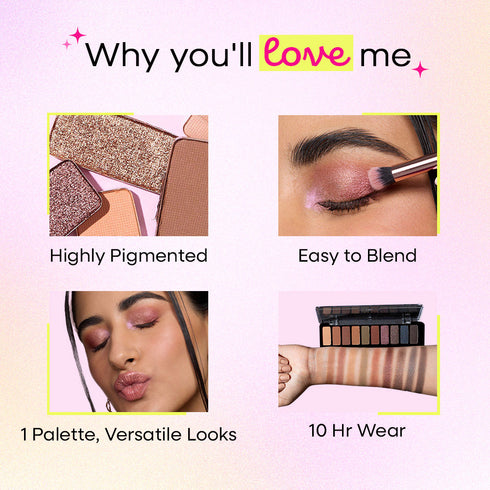 Nykaa Eyes On Me! 10-in-1 Eyeshadow Palette (12g)