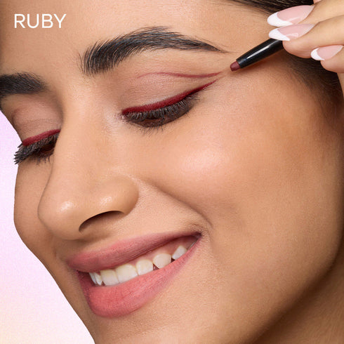 Nykaa GLAMOReyes Waterproof & Smudgeproof Colored Kajal Eyeliner Eye Pencil