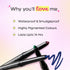Nykaa GLAMOReyes Waterproof & Smudgeproof Colored Kajal Eyeliner Eye Pencil