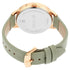 Titan Women's Precision Simplicity Watch: Green Gradient Dial with Leather Strap