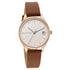 Titan Workwear Silver Dial Women Watch With Leather Strap (Model 2649WL01)