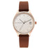 Titan Workwear Silver Dial Women Watch With Leather Strap (Model 2649WL01)