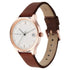 Titan Workwear Silver Dial Women Watch With Leather Strap (Model 2649WL01)