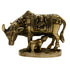 Brass Kamdhenu Cow and Calf Sculpture 929g