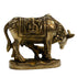 Brass Kamdhenu Cow and Calf Sculpture 929g