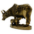 Brass Kamdhenu Cow and Calf Sculpture 929g