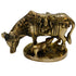 Brass Kamdhenu Cow and Calf Sculpture 929g
