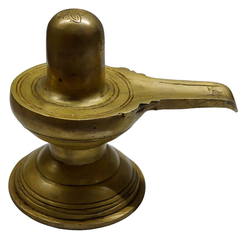 Brass Shiva Lingam 3420g Set 1