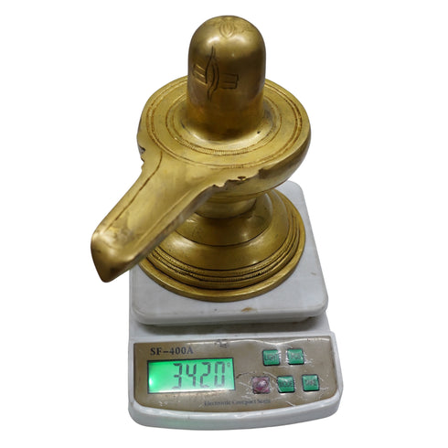 Brass Shiva Lingam 3420g Set 1