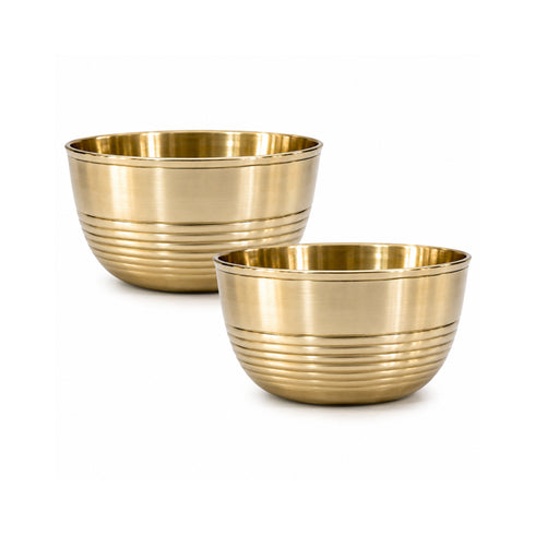 Brass Dining Bowl Peetal Ki Katori (Set of 2) 384g