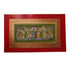 Palm Leaf Handmade Painting of Lord Krishna And Radha with Cow