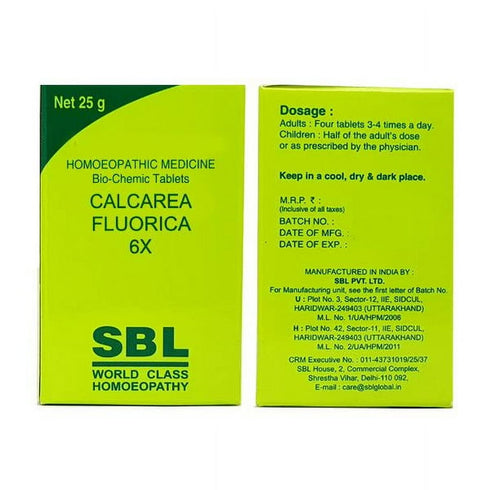 SBL Calcarea Fluorica Biochemic Tablet 6X