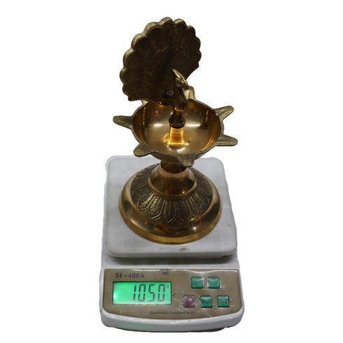 Peacock Brass Diyas for Home 1050g Set 1