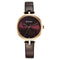 Titan Secluded Quartz Analog Gradient Mother of Pearl Dial Leather Strap Watch For Women