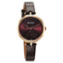 Titan Secluded Quartz Analog Gradient Mother of Pearl Dial Leather Strap Watch For Women
