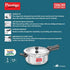 Prestige Svachh Aluminium Anti Bulge Induction Base Senior Deep Pan Pressure Cooker Silver 5 L