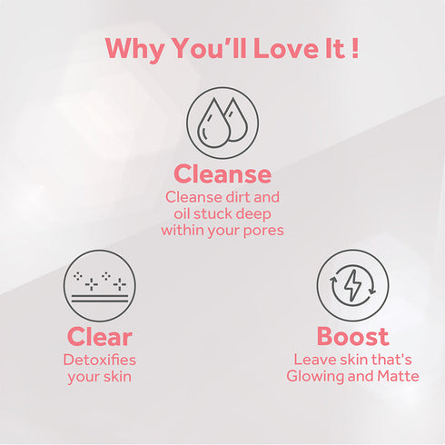 Ponds Pure Detox Mineral Clay Activated Charcoal Oil Free Glow & Face Wash