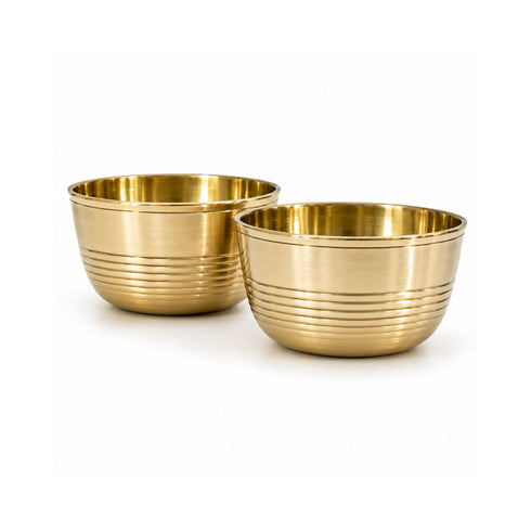 Brass Dining Bowl Peetal Ki Katori (Set of 2) 384g