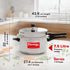 Prestige Popular Virgin Aluminium Precision Weight Valve Pressure Cooker 7.5 L Silver