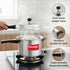 Prestige Popular Aluminium Staight Wall Outer Lid Pressure Cooker 5 L Combo