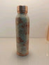 1000 Ml Sage Green Floral Copper Water Bottle