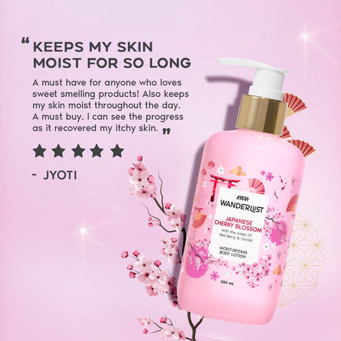 Wanderlust Japanese Cherry Blossom Floral Body Lotion
