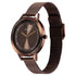 Titan Razzle Dazzle Quartz Analog Brown Dial Stainless Steel Mesh Strap Watch For Women