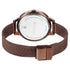 Titan Razzle Dazzle Quartz Analog Brown Dial Stainless Steel Mesh Strap Watch For Women