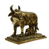 Brass Kamdhenu Cow with Calf Idol 4552g