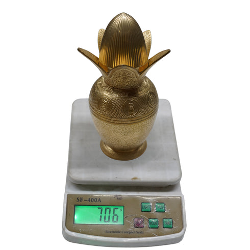 Brass Kalash Lota with Coconut 706g Set 1