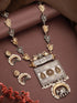 Oxidised Dual Toned Statement Fusion Tribal Elephant Leafy Contemporary Long Pendant Jewellery Set